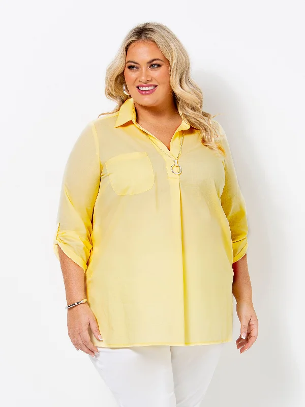 Lemon Cotton Cleo Shirt