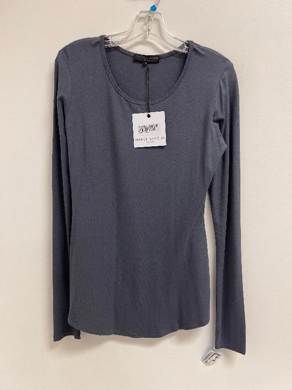 Top Long Sleeve By Clothes Mentor In Grey, Size: M