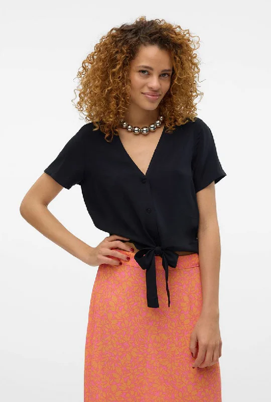 VERO MODA EASY JOY SS TIE SHIRT