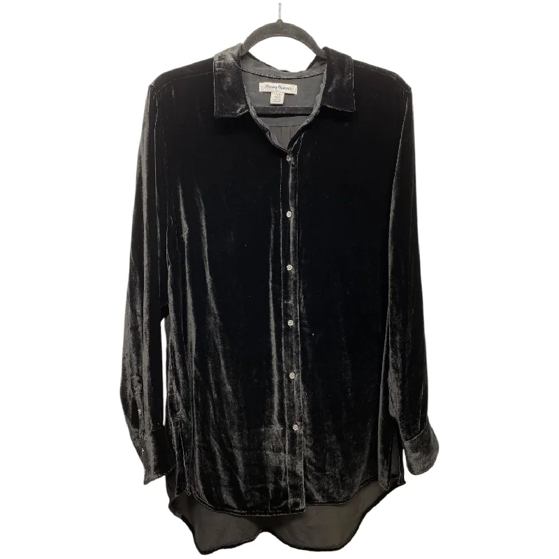 Top Long Sleeve By Tommy Bahama In Black, Size: L