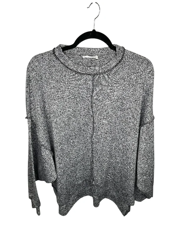 Top Long Sleeve By Zenana Outfitters In Grey, Size: Xs