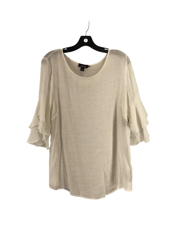 Top 3/4 Sleeve By Alyx In White, Size: Xl